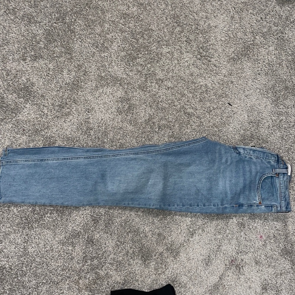 Might wash denim straight jeans
